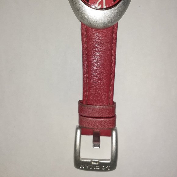 LOCMAN NUOVO-Aluminum Case Quartz Watch-Red Dial/Strap-R.E.F.015-Excellent - Picture 5 of 7